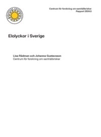 Omslagsbild rapport Elolyckor i Sverige.